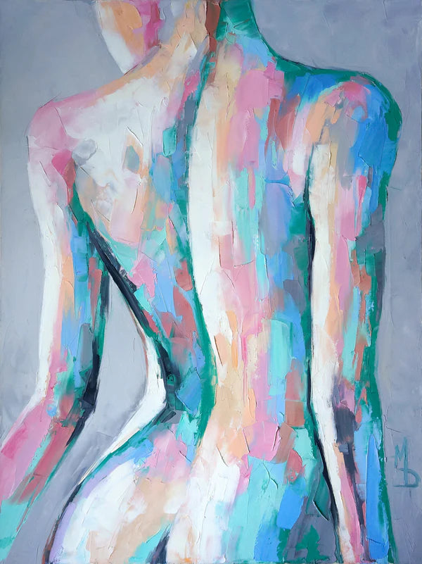 Woman Body Colorful Abstract Art 60x90cm Print 100% Australian Made - Bella Home Decor