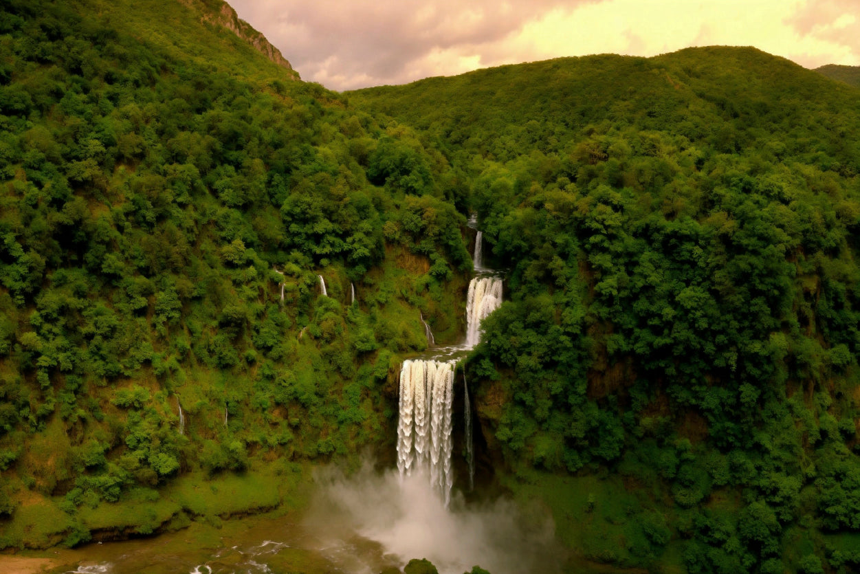 Waterfall in the Forest View Print 100% Australian Made - Bella Home Decor