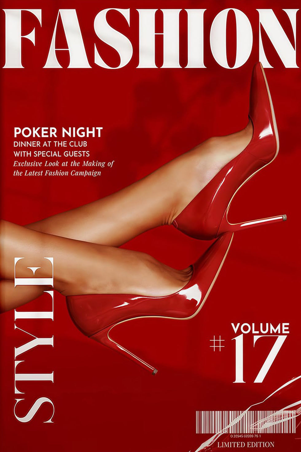 Glamorous Red High Heels Fashion Magazine Art Fashion Home Decor Premium Quality Poster Print Choose Your Sizes - Bella Home Decor
