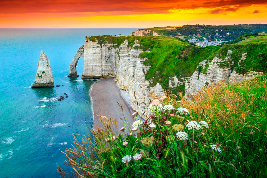 Beautiful Cliffs Aval of Etretat Home Decor Premium Quality Poster Print Choose Your Sizes - Bella Home Decor