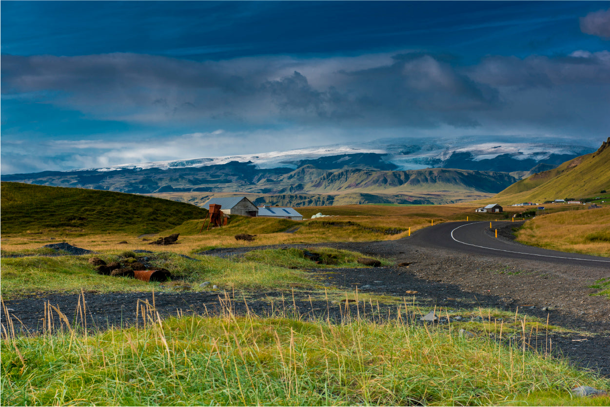 Green Grass Lands with Mountains Home Decor Premium Quality Poster Print Choose Your Sizes - Bella Home Decor