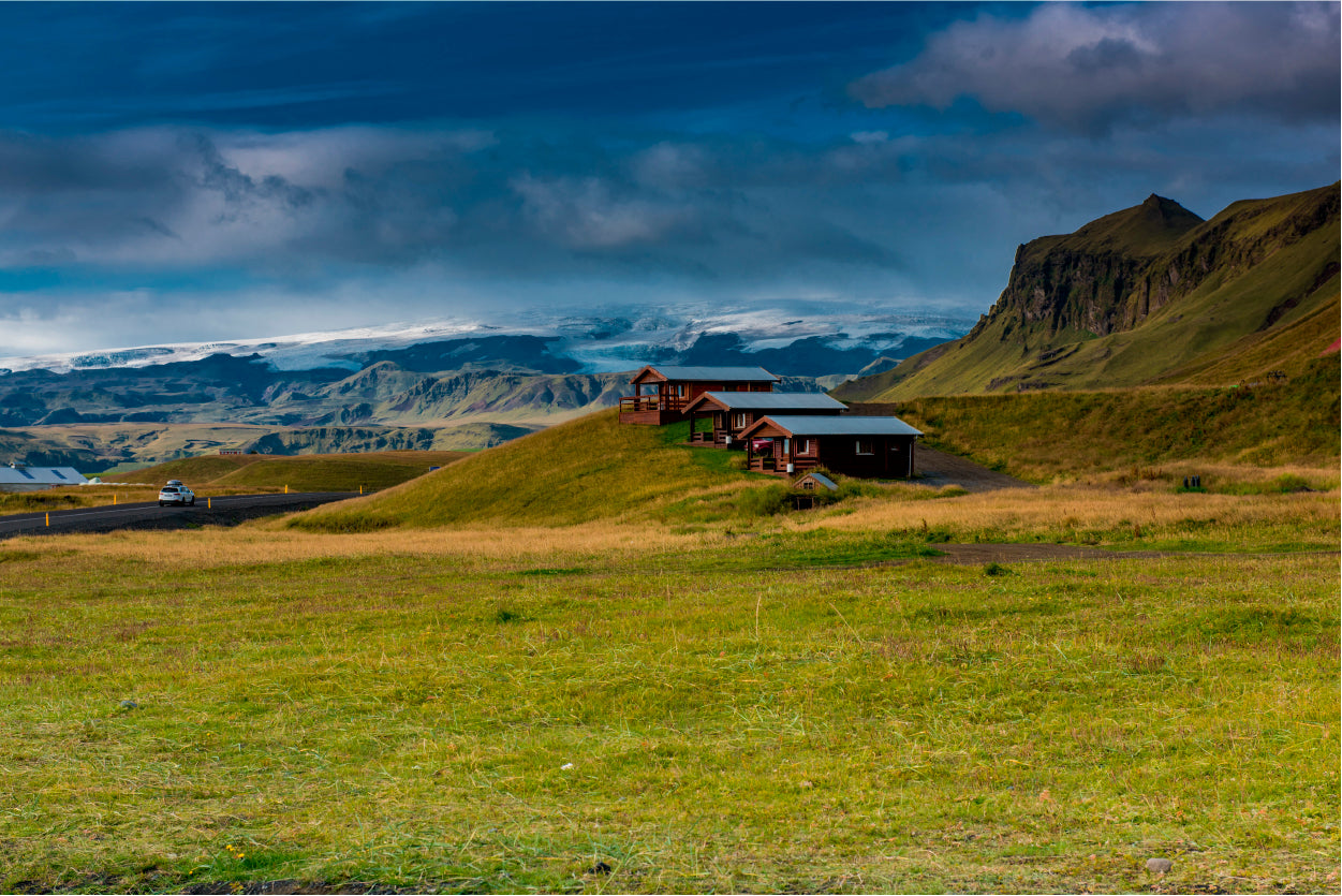 Wooden Houses in Iceland Home Decor Premium Quality Poster Print Choose Your Sizes - Bella Home Decor