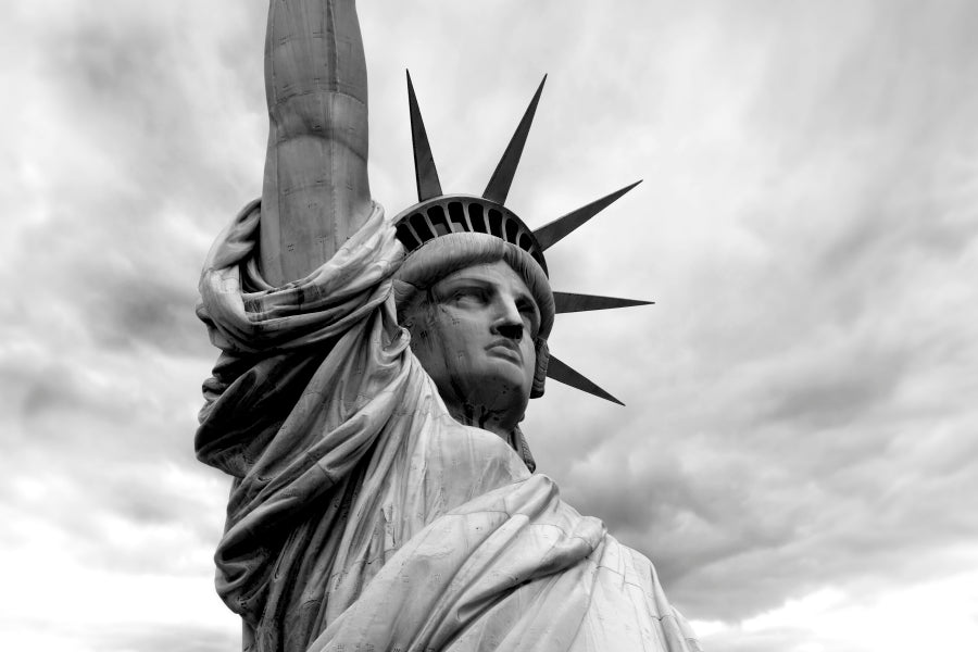 Liberty In New York City Acrylic Glass Print Tempered Glass Wall Art 100% Made in Australia Ready to Hang - Bella Home Decor