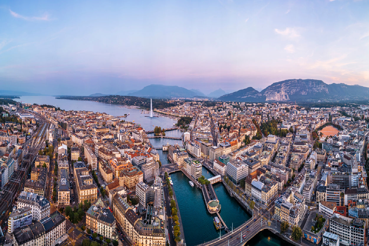 Buildings Of Geneva Switzerland Home Decor Premium Quality Poster Print Choose Your Sizes - Bella Home Decor