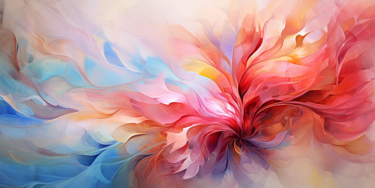 Fluid Pastel Color Waves Wall Art Canvas Office Home Room Framed 120x60cm - Bella Home Decor