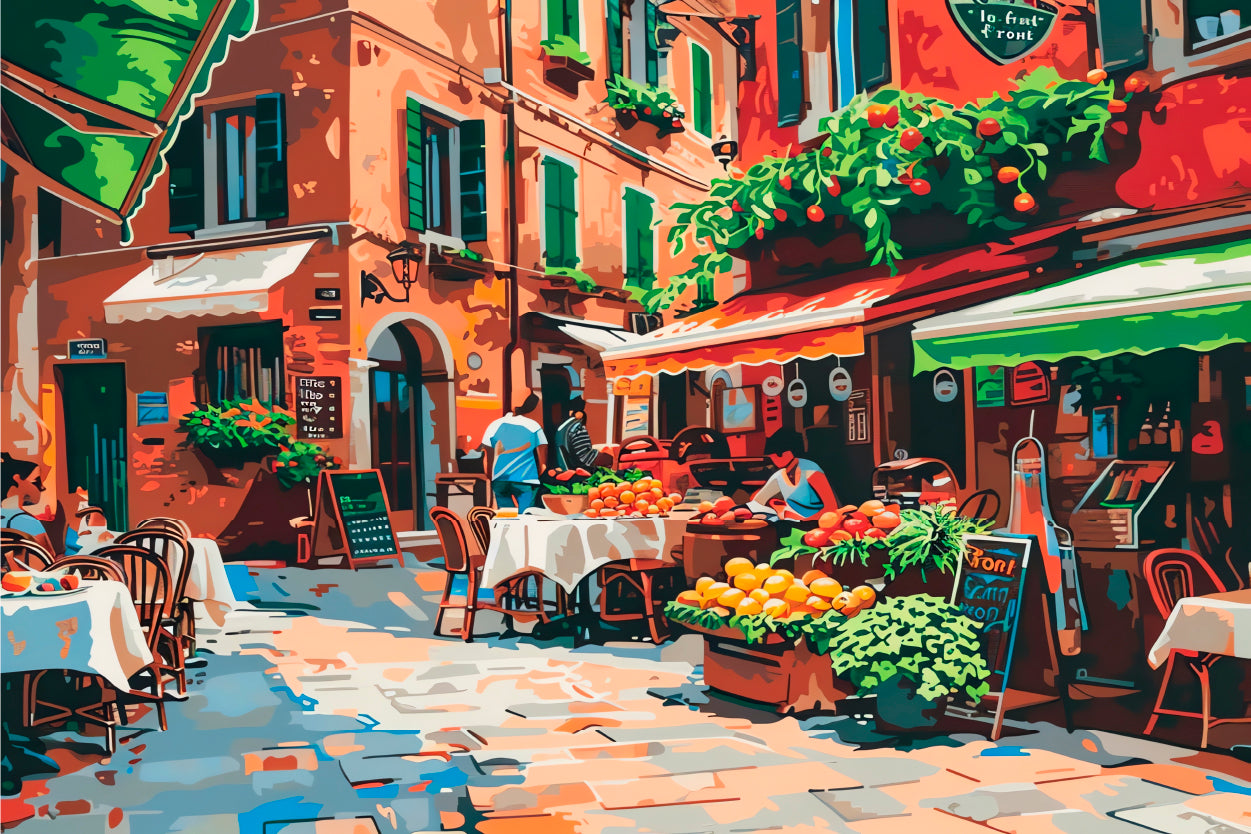 Painting Fruit Market Shops Painting Wall Art Decor 100% Australian Made