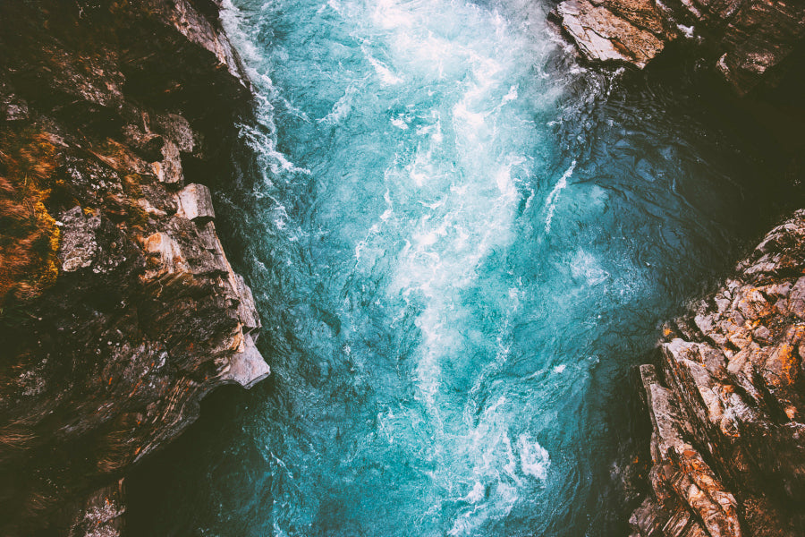 River Canyon Landscape in Sweden Acrylic Glass Print Tempered Glass Wall Art 100% Made in Australia Ready to Hang - Bella Home Decor