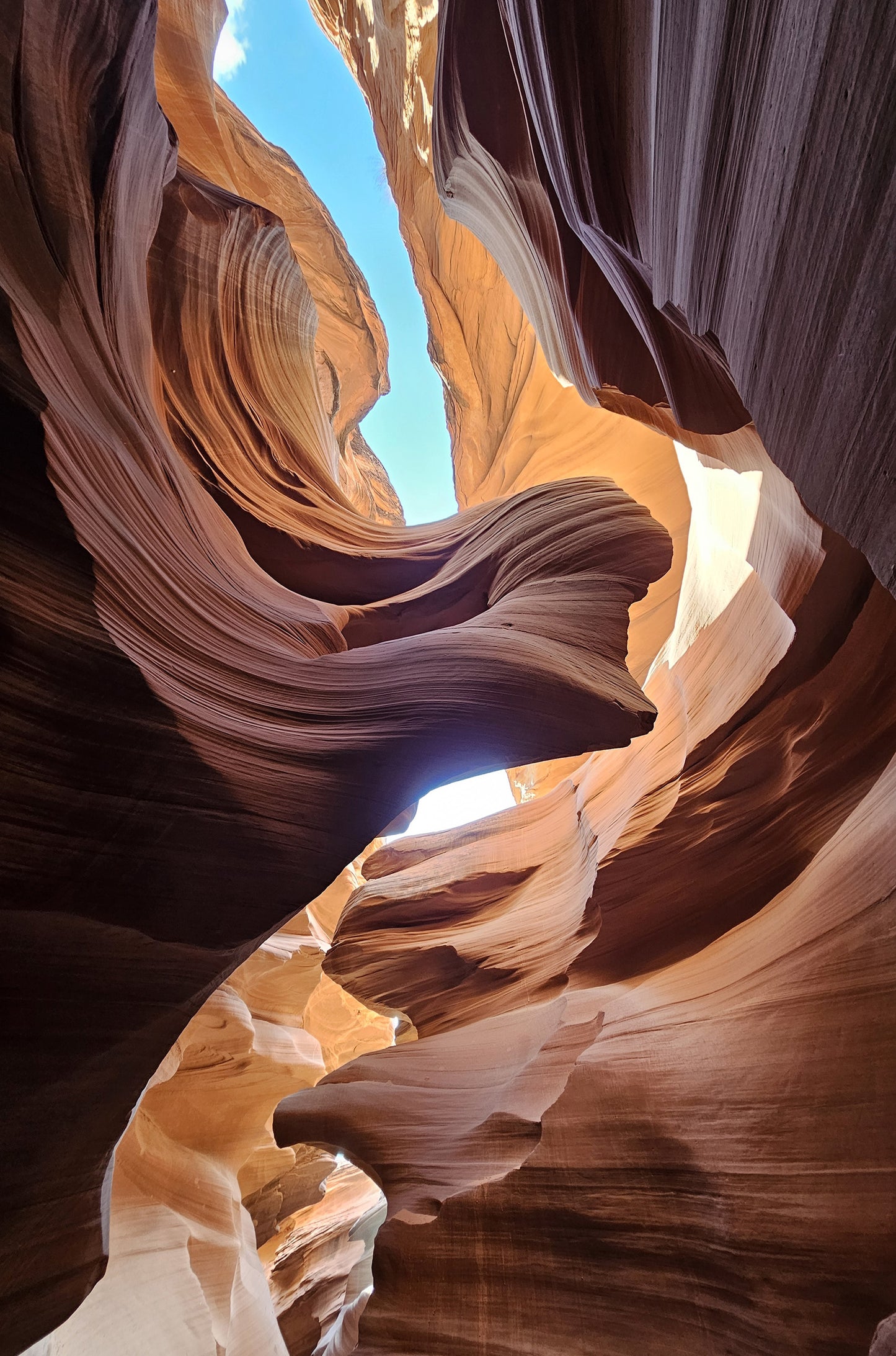Arizona Slot Canyon Nature 60x90cm Metal Print Ready to Hang