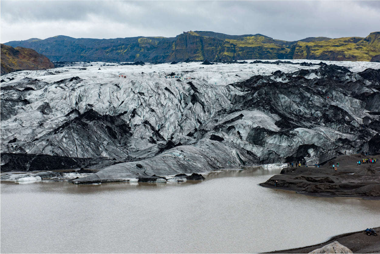 Glacier Melting Into a Lake Home Decor Premium Quality Poster Print Choose Your Sizes - Bella Home Decor