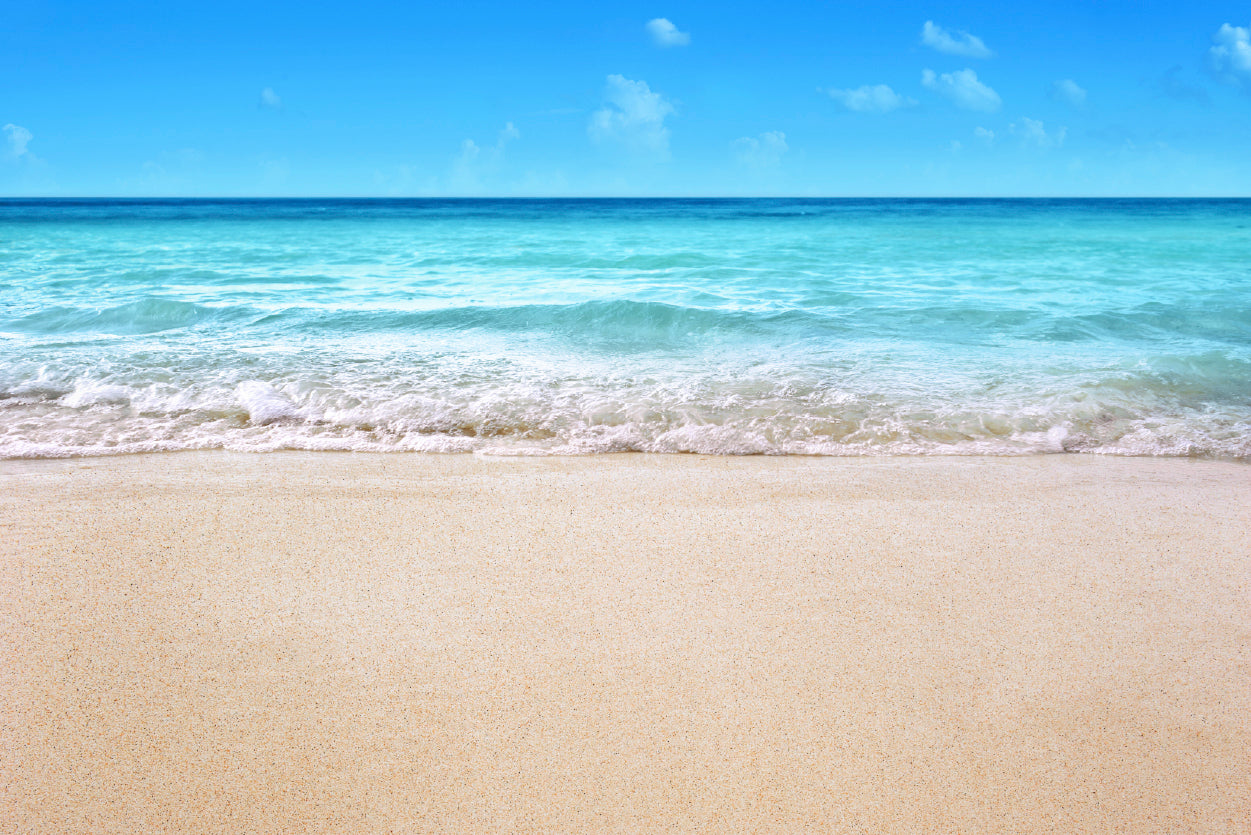 A Sandy Beach with Waves Crashing On It Home Decor Premium Quality Poster Print Choose Your Sizes - Bella Home Decor