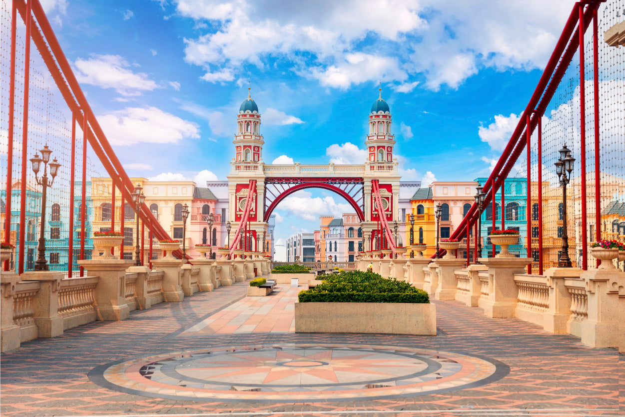 Bridge Towers Mega Grand World Park Venice Vietnam Wall Art Decor 100% Australian Made