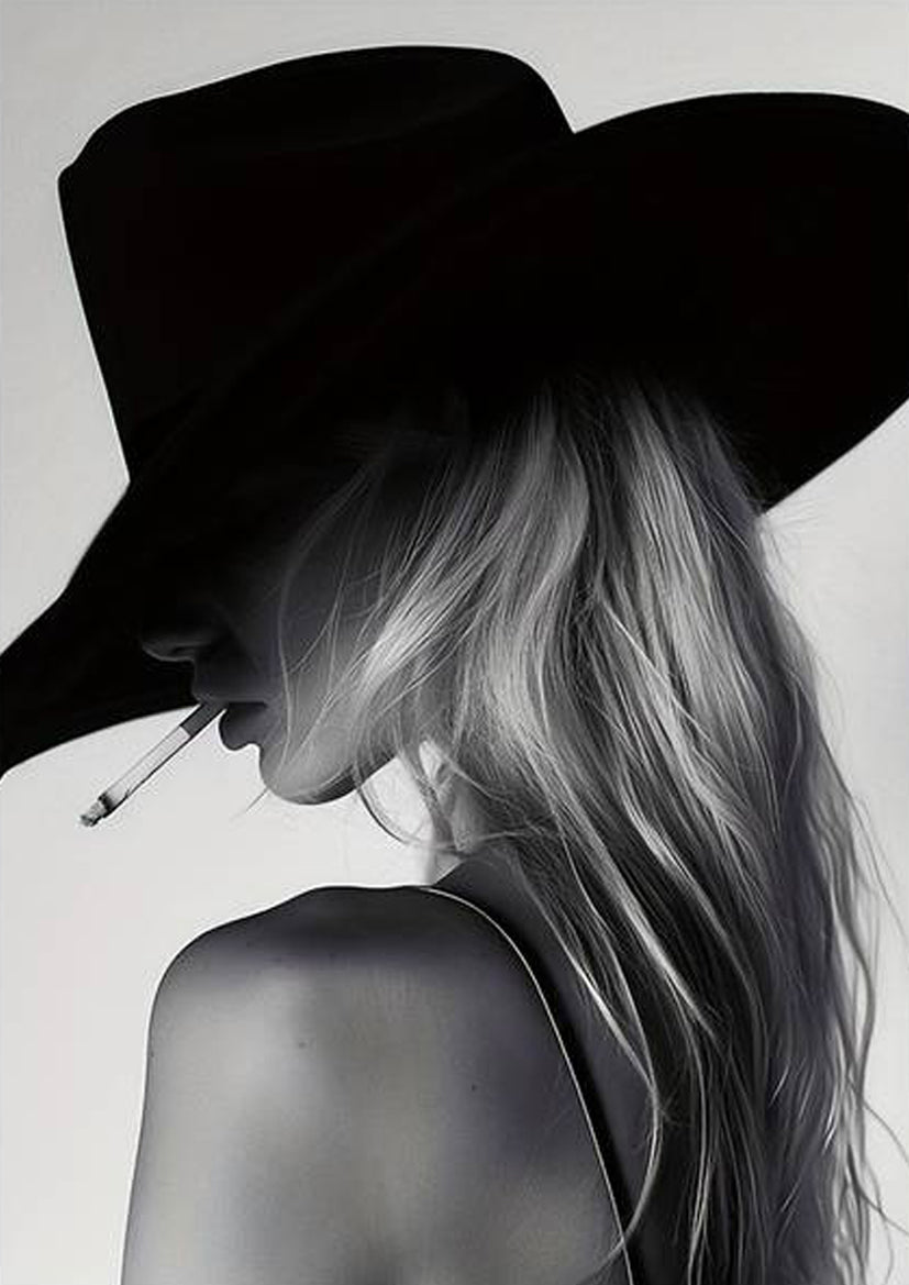 Western Cowgirl a Stylish Fashion Aesthetic Fashion Home Decor Premium Quality Poster Print Choose Your Sizes - Bella Home Decor