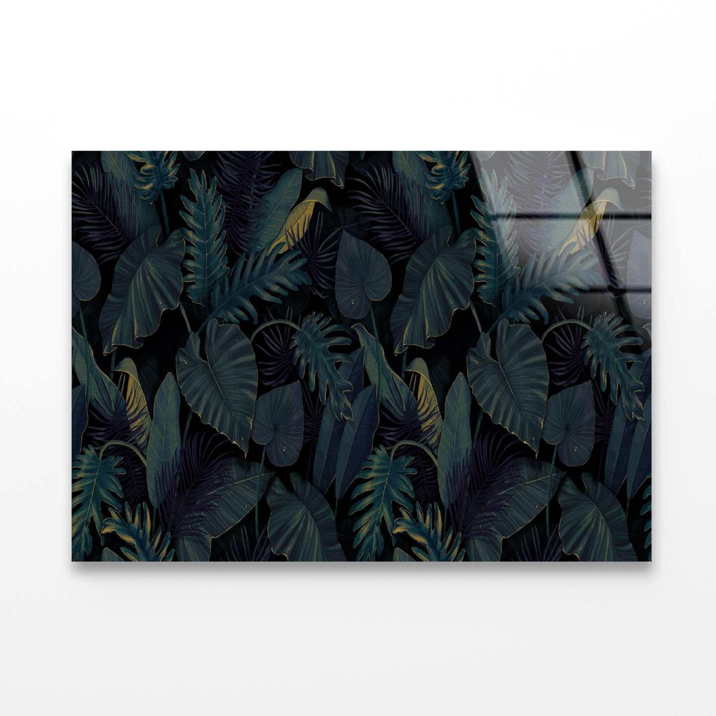 Painting of a Plant Feature Acrylic Glass Print Tempered Glass Wall Art 100% Made in Australia Ready to Hang - Bella Home Decor