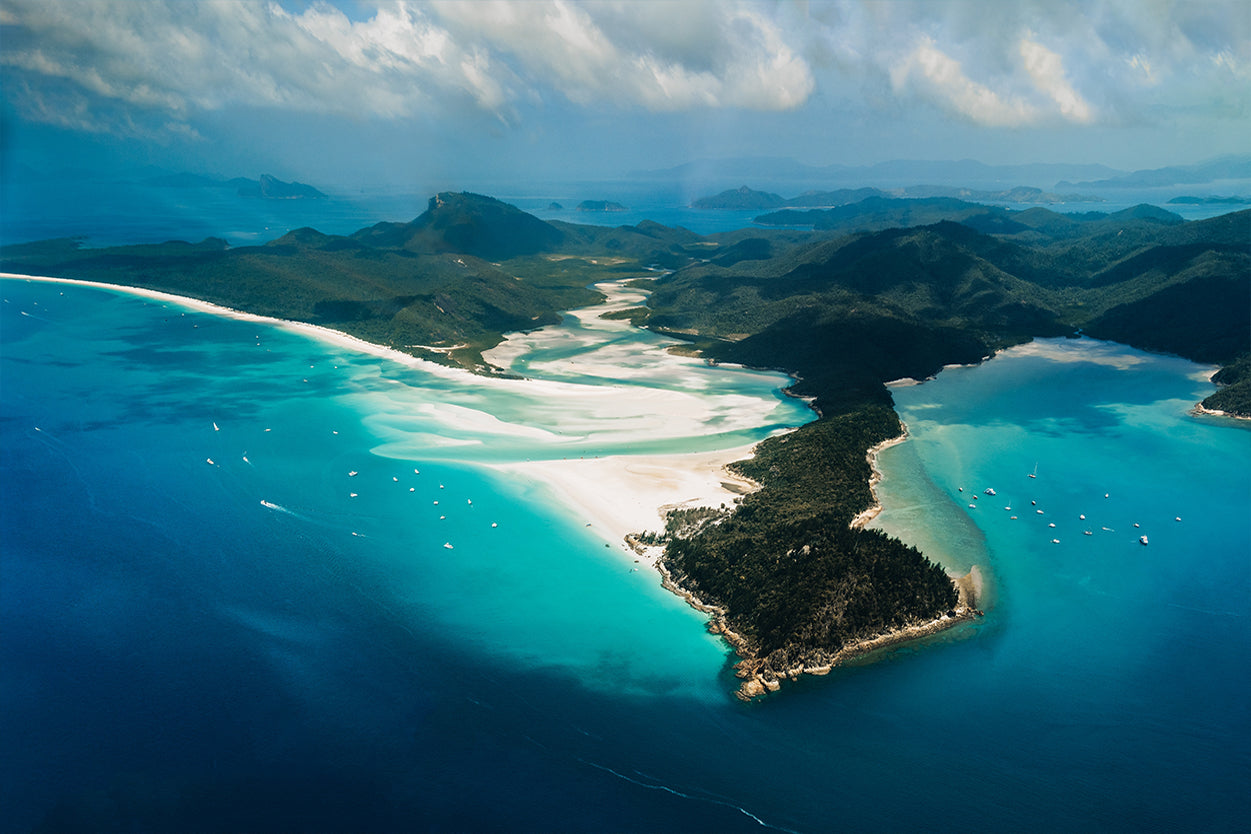 Whitehaven Beach Queensland Hill Inlet Wall Art Decor 100% Australian Made