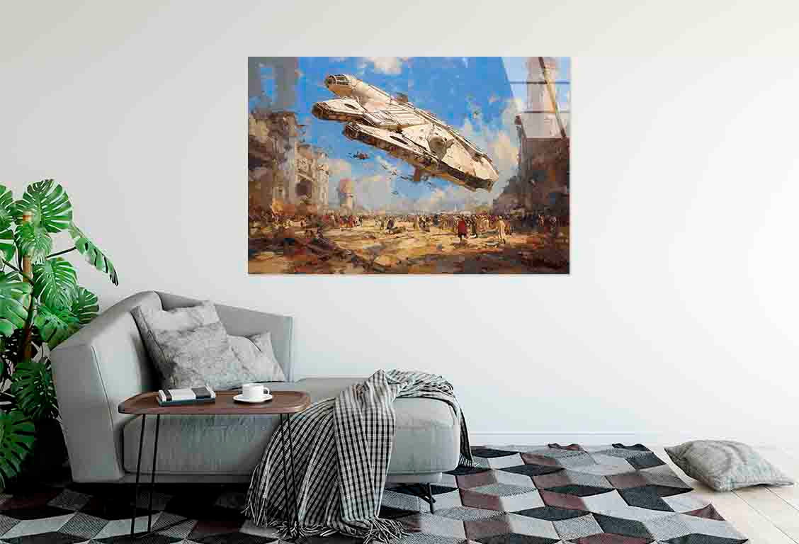 Cinematic Space Freight Tempered Glass Printing Wall Art Australian Made Quality
