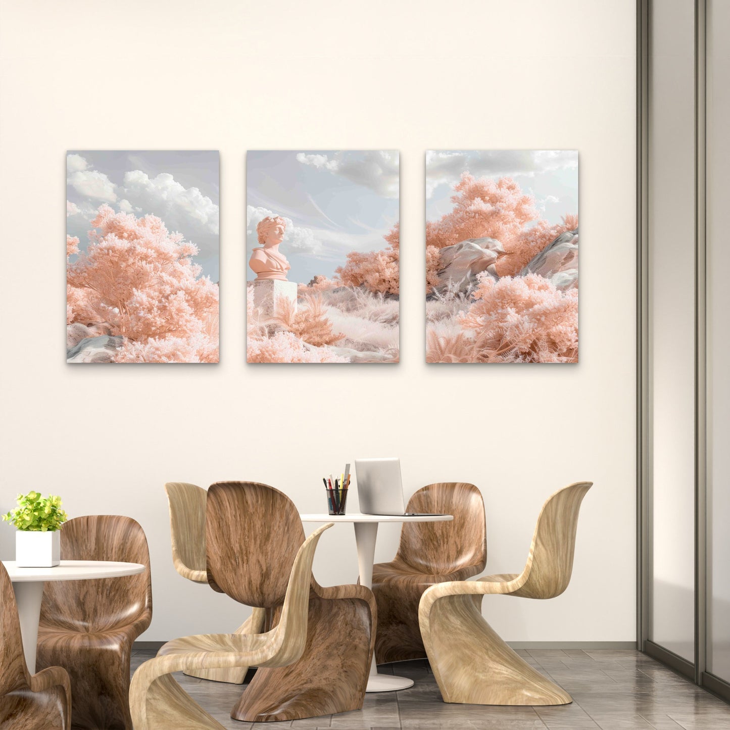 3pcs Dreamy Aesthetic Nature Landscape Metal Print Ready to Hang Art