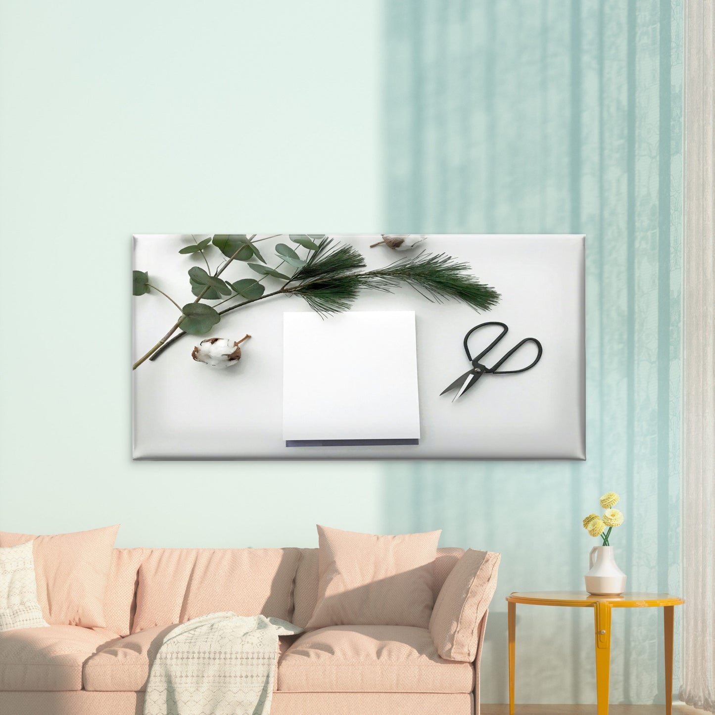 Natural Gift Wrapping Scene Wall Art Canvas Office Home Room Framed 120x60cm