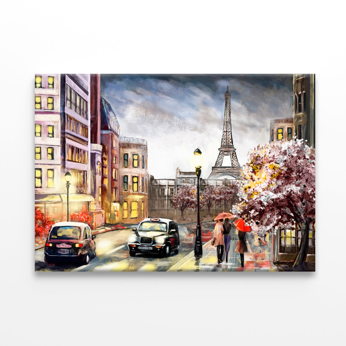Oil Painting Street View of Paris Wall Art Decor 100% Australian Made - Bella Home Decor