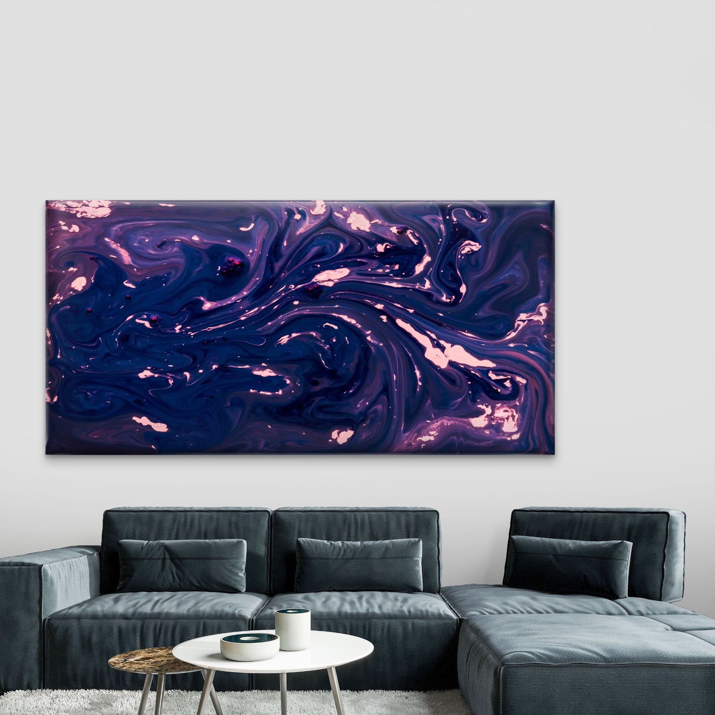 Abstract Fluid Art Background Wall Art Canvas Office Home Room Framed 120x60cm