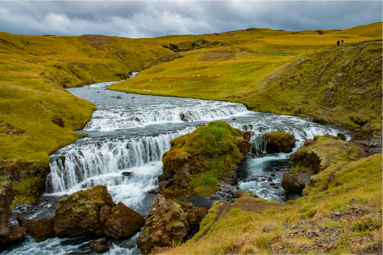 Waterfall Fosstorfufoss Europe Home Decor Premium Quality Poster Print Choose Your Sizes - Bella Home Decor