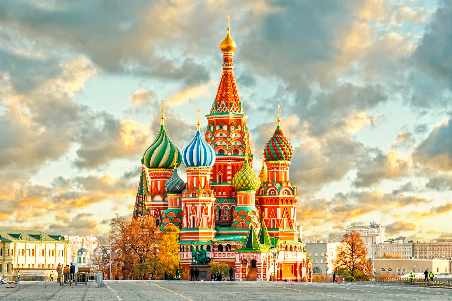 Moscow, Russia, Red Square, View Home Decor Premium Quality Poster Print Choose Your Sizes - Bella Home Decor