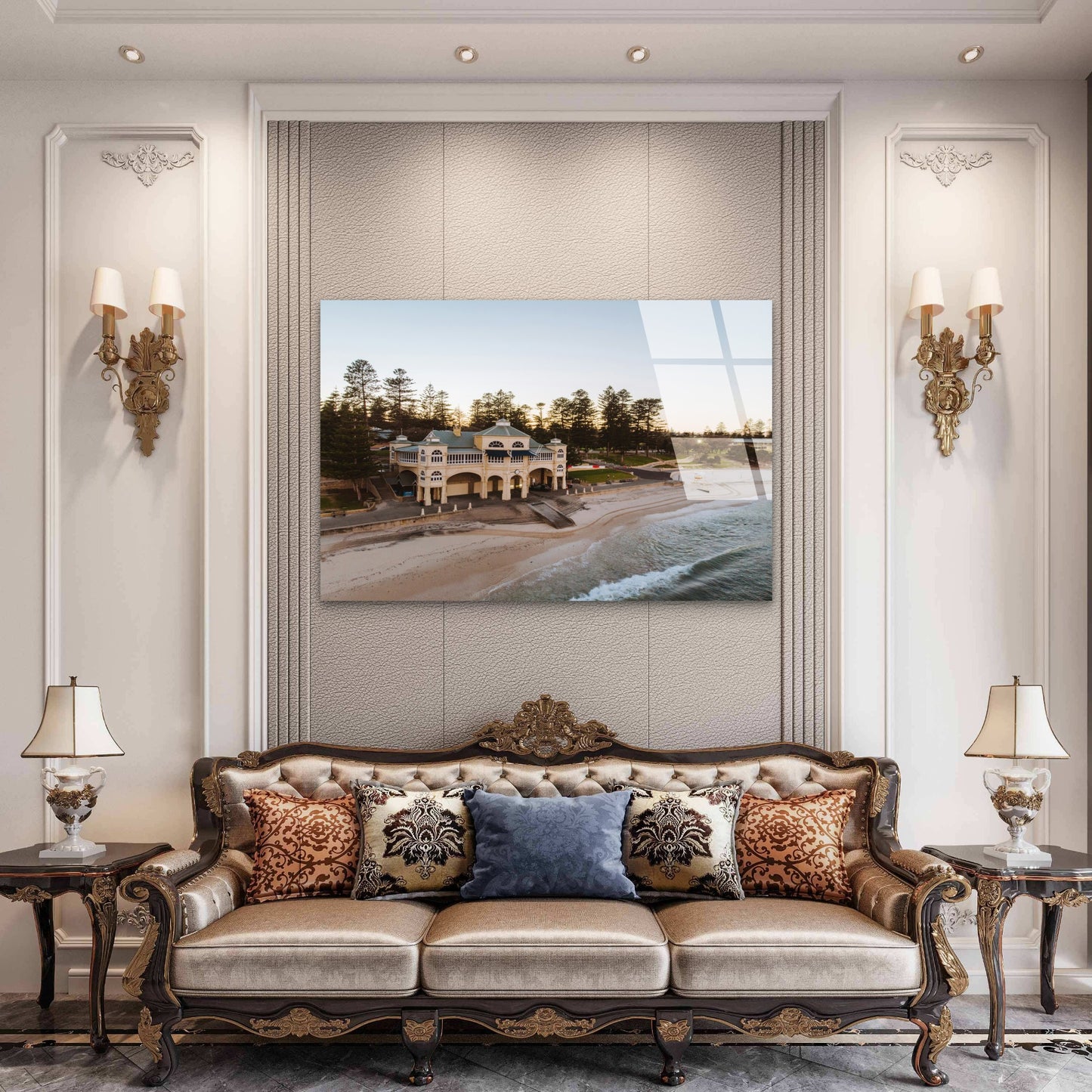 Cottesloe Beach Indiana Pavilion Ocean Acrylic Glass Printing Wall Art Australian Made Quality