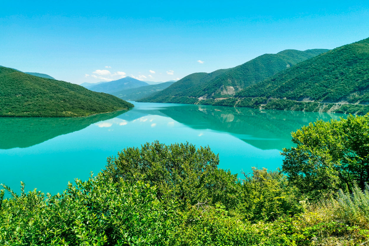The Lake View with Mountains Home Decor Premium Quality Poster Print Choose Your Sizes - Bella Home Decor