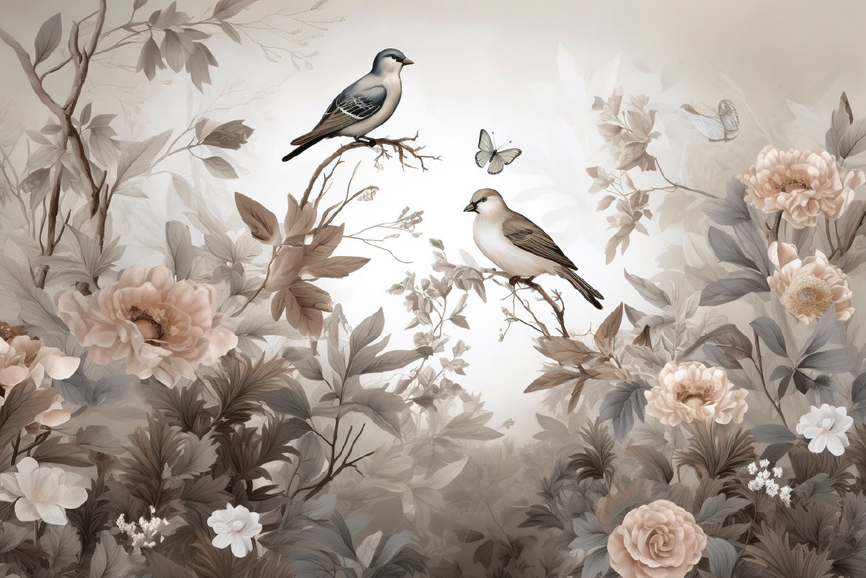 Birds Perched On a Tree Home Decor Premium Quality Poster Print Choose Your Sizes - Bella Home Decor
