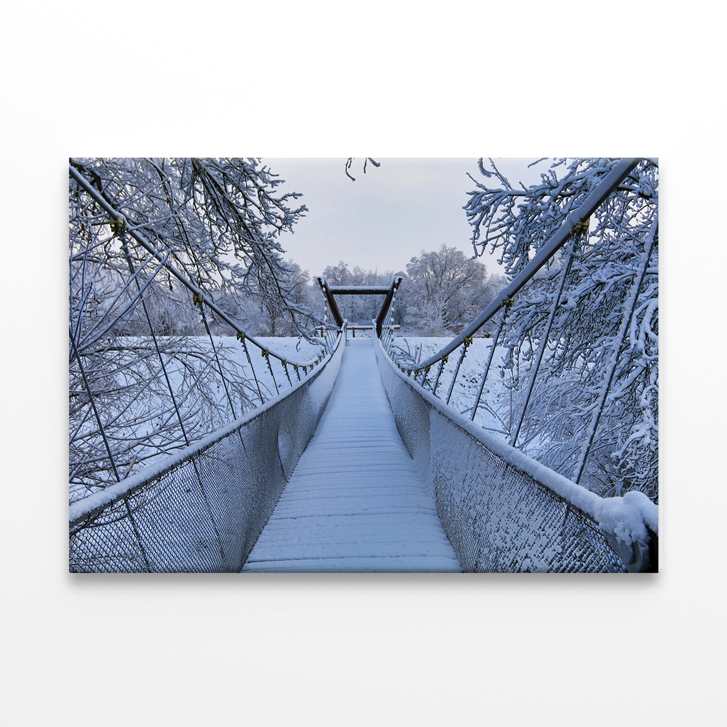 The Bug river in winter scenery Wall Art Decor 100% Australian Made - Bella Home Decor