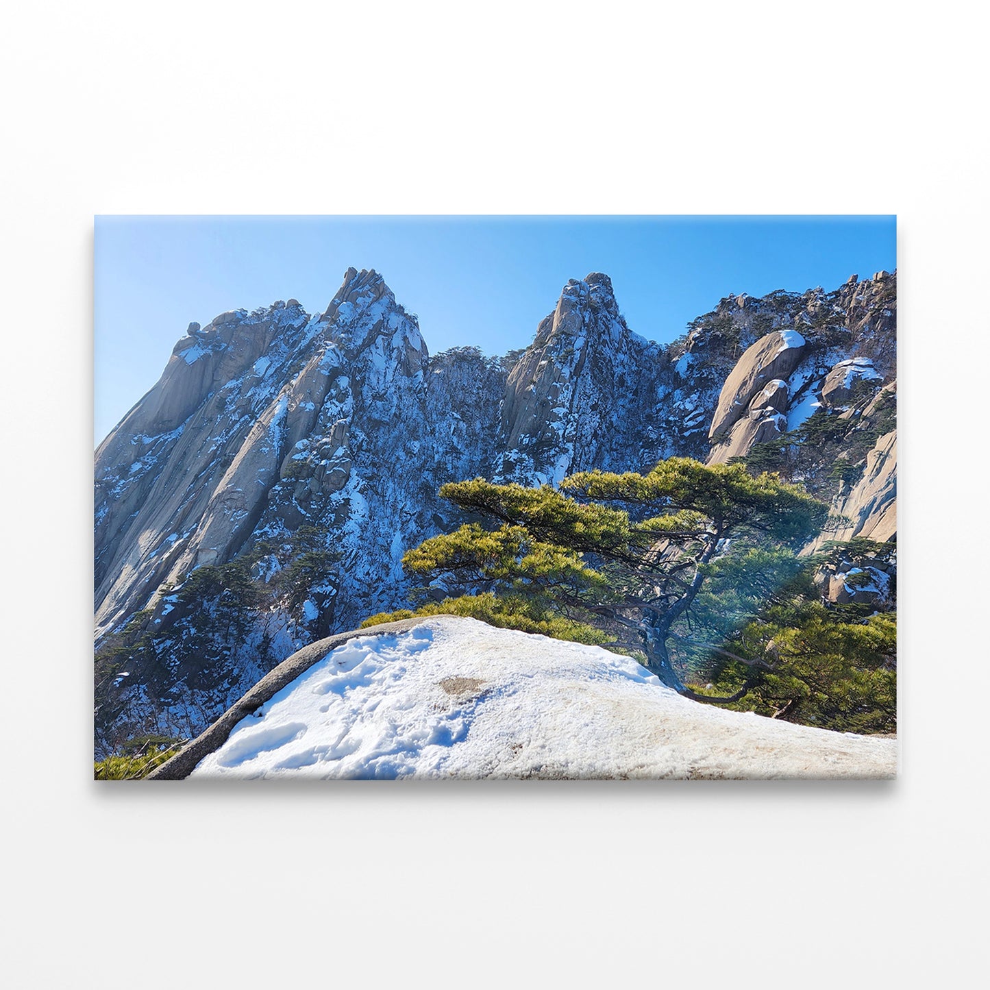Winter Scenery of Dobongsan Wall Art Decor 100% Australian Made - Bella Home Decor