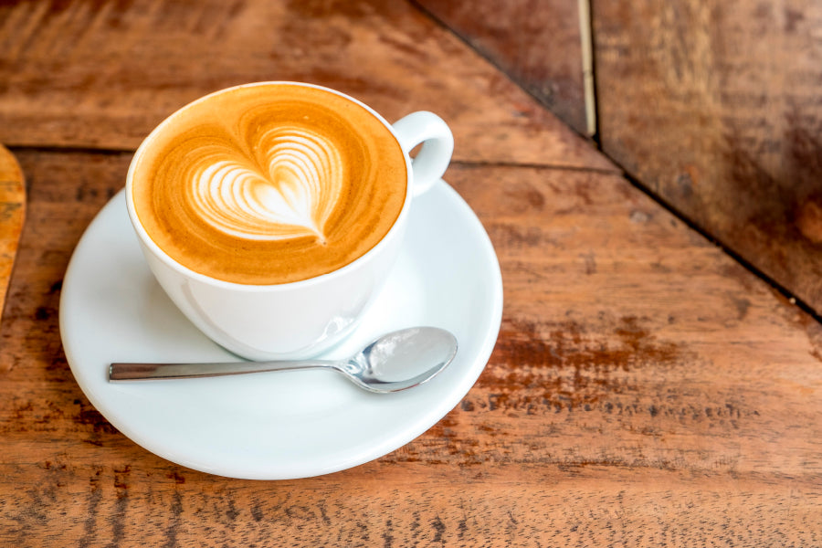 Cup Of Coffee with A Heart in The Foam Wall Art Decor 100% Australian Made - Bella Home Decor