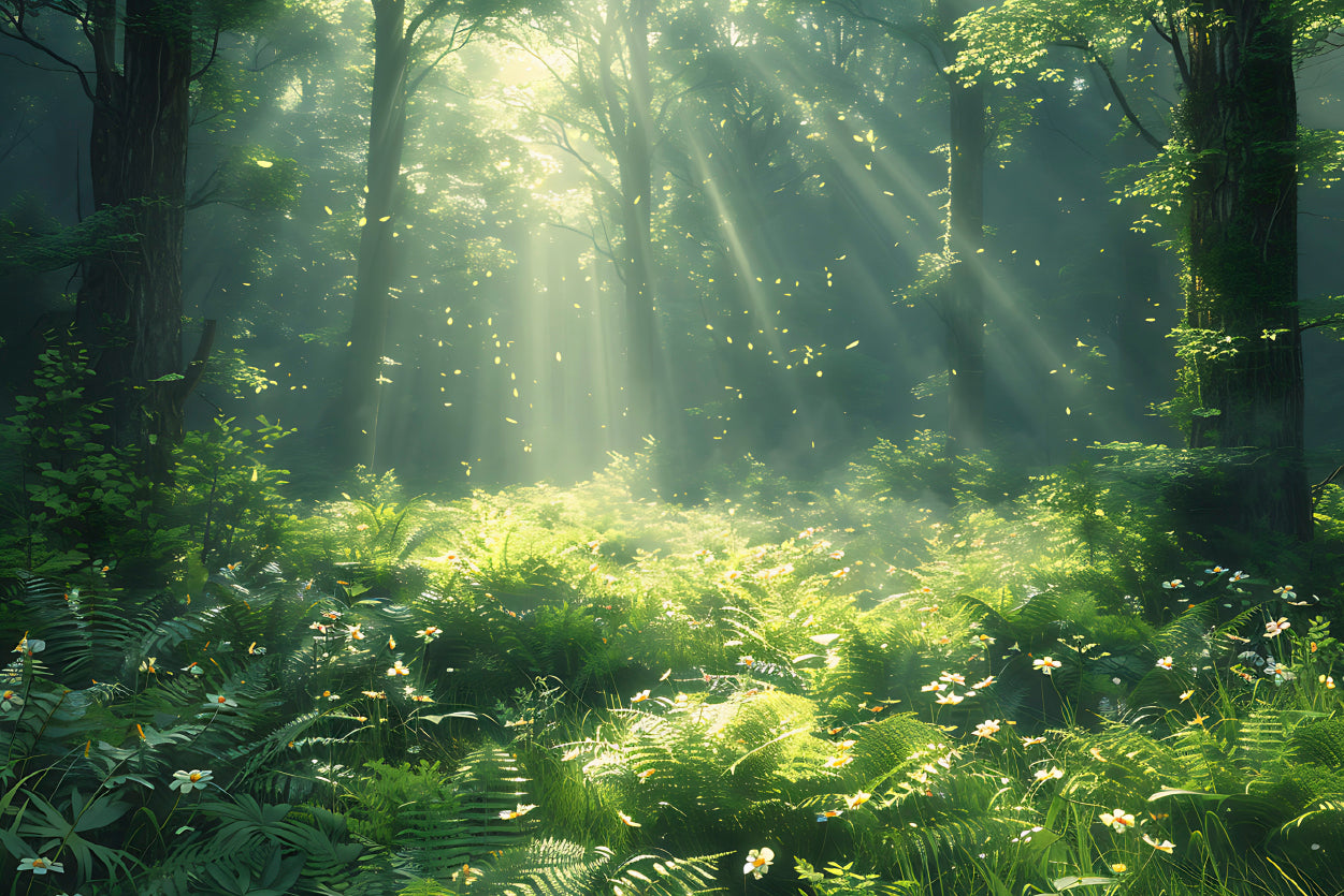 Morning in the Forest Home Decor Premium Quality Poster Print Choose Your Sizes - Bella Home Decor