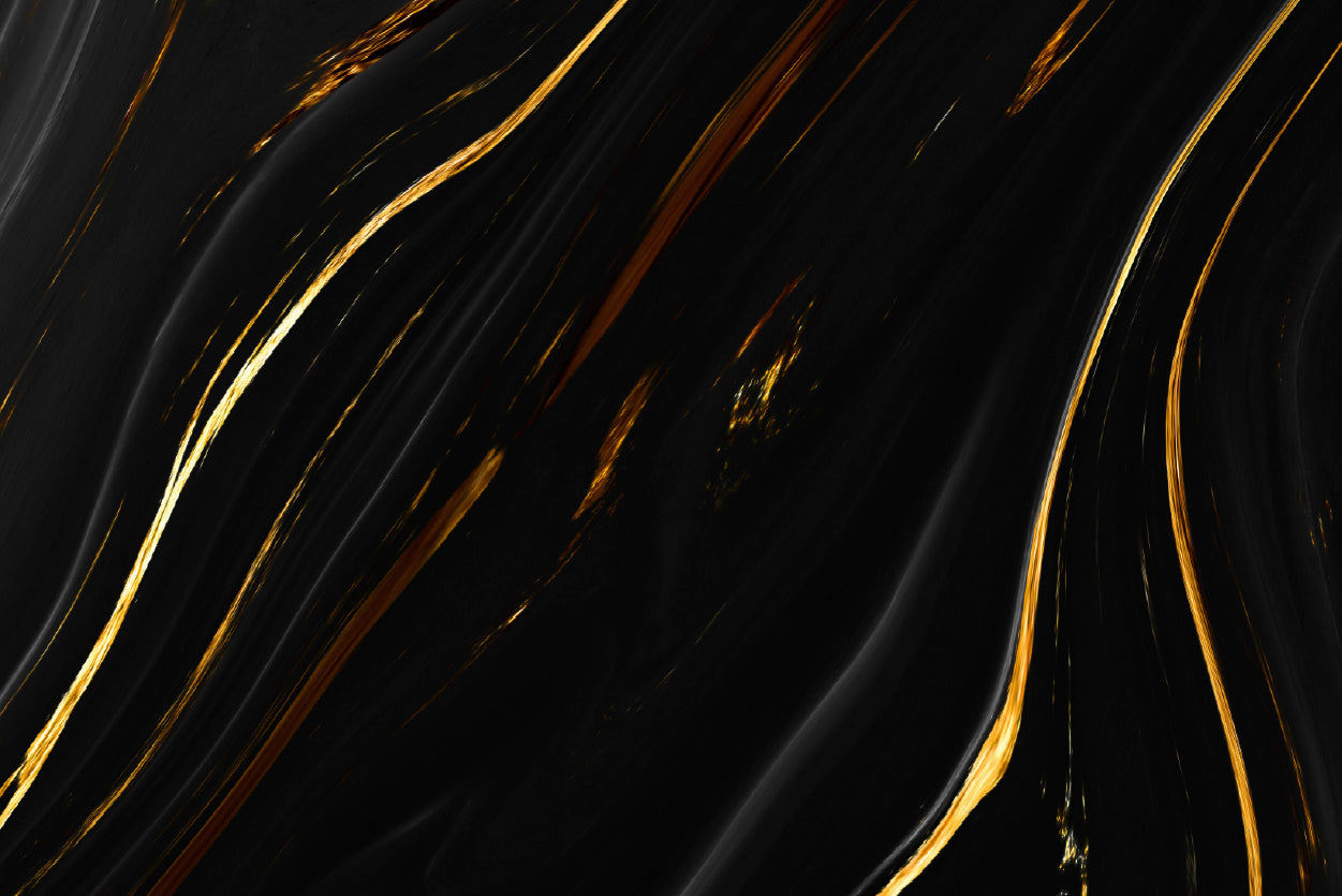 Black And Gold Modern Luxury Art Print 100% Australian Made - Bella Home Decor