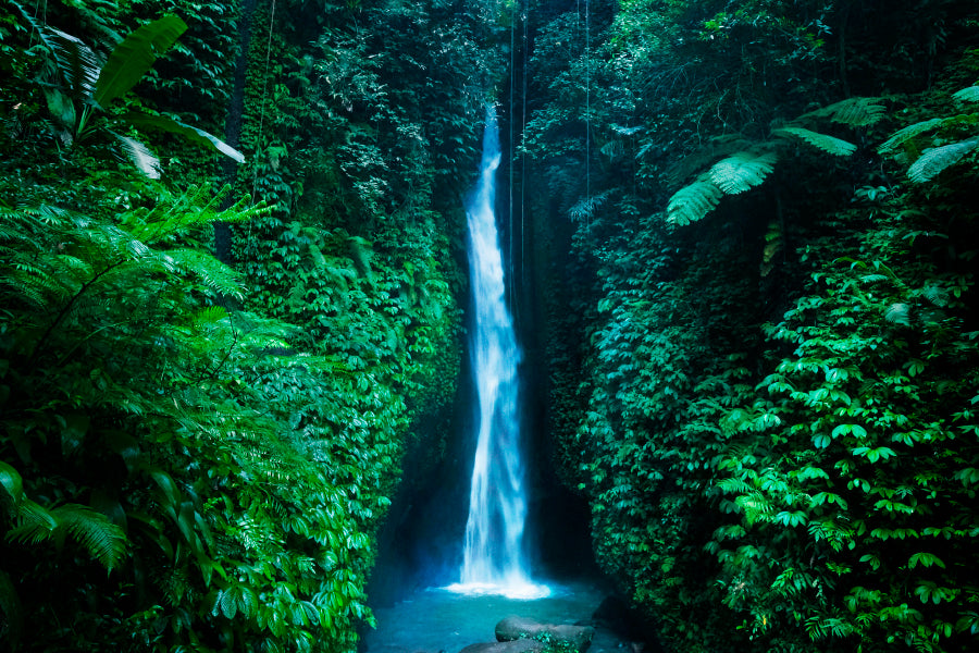 Leke Waterfall Near Ubud in Bali, Home Decor Premium Quality Poster Print Choose Your Sizes - Bella Home Decor