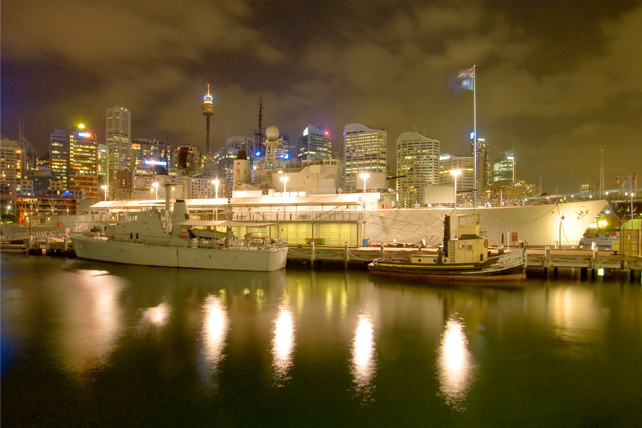 HMAS Vampire at Darling Harbour Maritime Museum Sydney Wall Art Decor 100% Australian Made