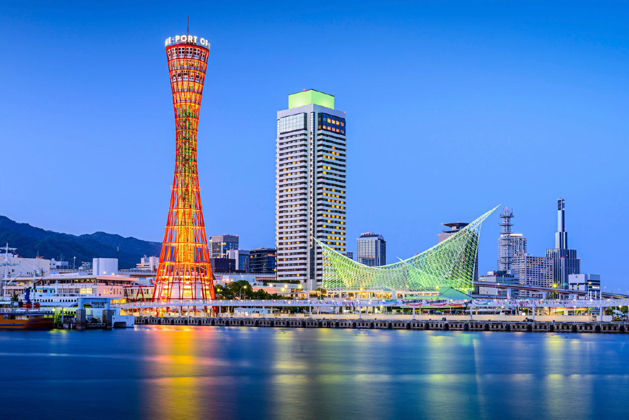 Kobe City Skyline with Kobe Tower Home Decor Premium Quality Poster Print Choose Your Sizes - Bella Home Decor