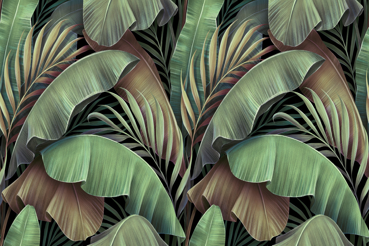 Banana Leaves Abstract Design Home Decor Premium Quality Poster Print Choose Your Sizes - Bella Home Decor