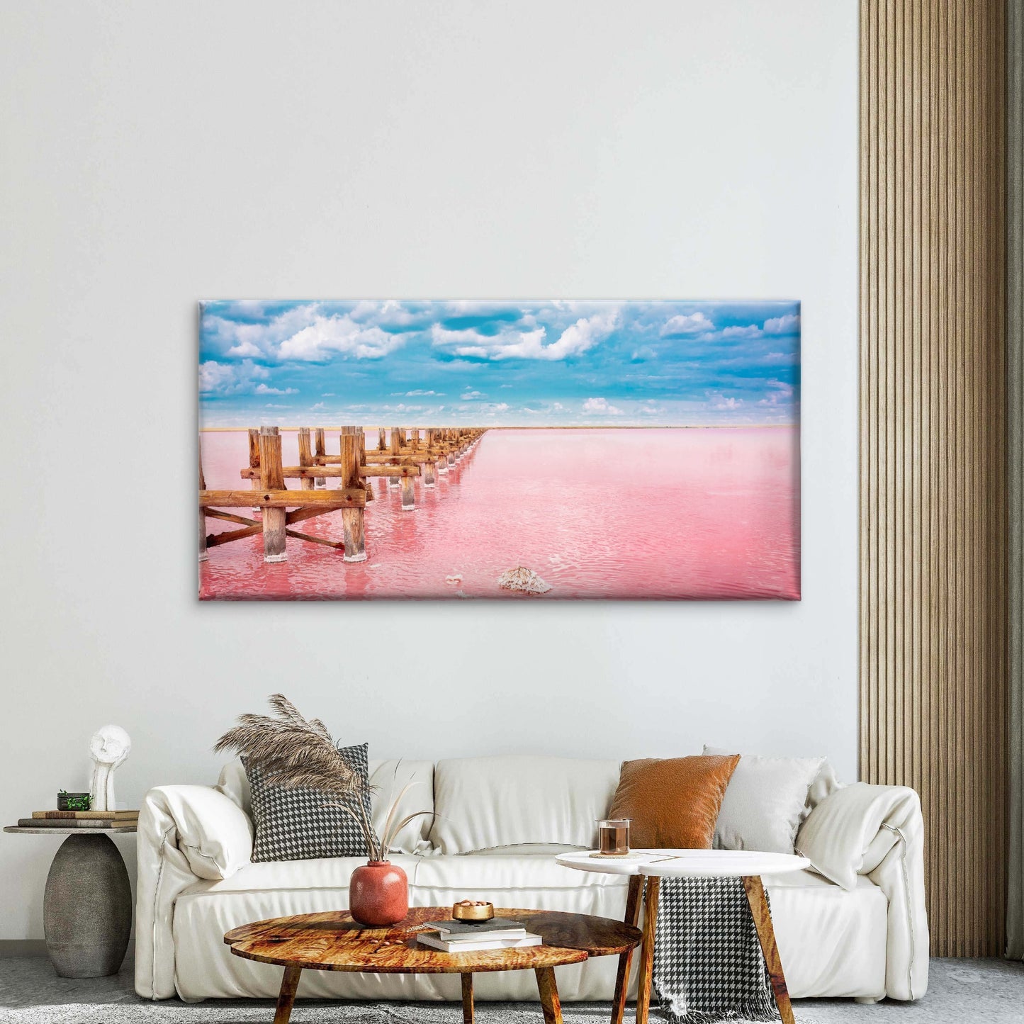 Lake Syvash Crimea, Ukraine Wall Art Canvas Office Home Room Framed 120x60cm