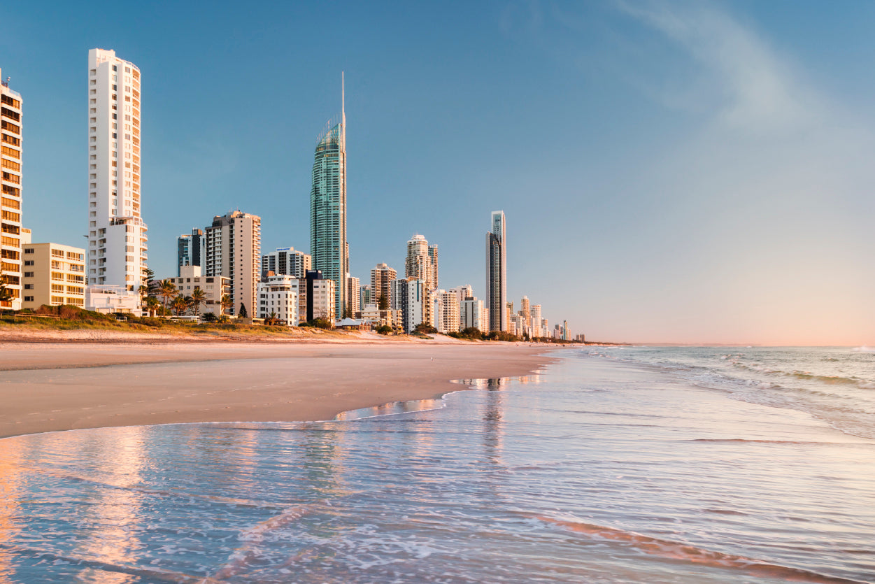 Shore of Mermaid Beach Australia Print 100% Australian Made - Bella Home Decor