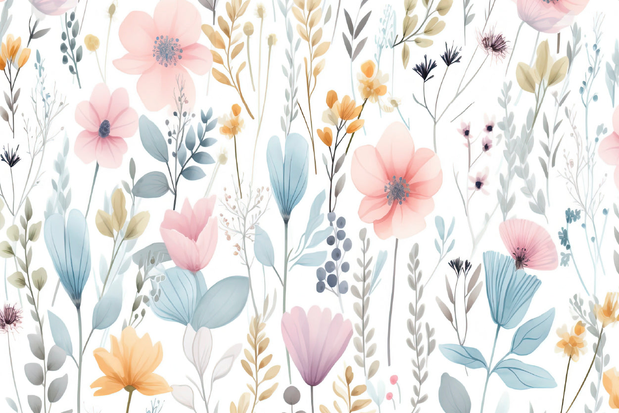 A Painting of Petals and Beautiful Flowers Home Decor Premium Quality Poster Print Choose Your Sizes - Bella Home Decor