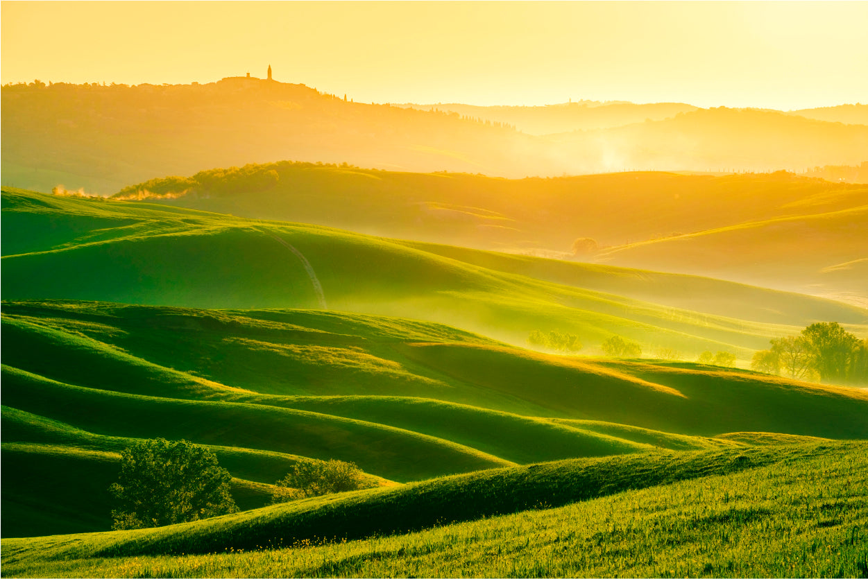 Waves Hills with Mountains Home Decor Premium Quality Poster Print Choose Your Sizes - Bella Home Decor
