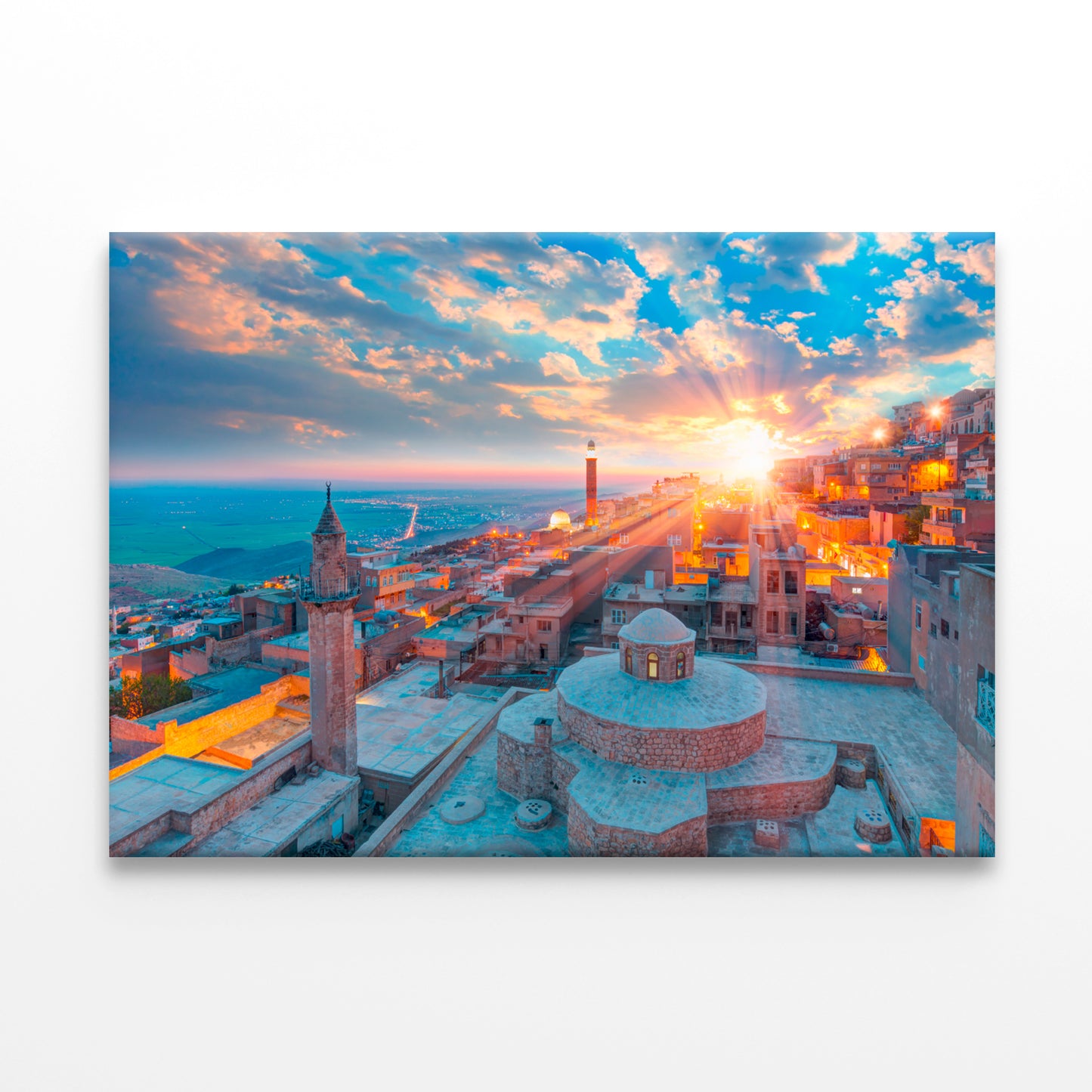 Mardin Old Town at Sunset, Turkey Wall Art Decor 100% Australian Made - Bella Home Decor