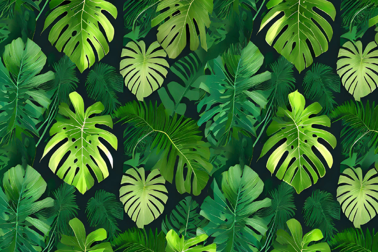 Green Leaves Feature Home Decor Premium Quality Poster Print Choose Your Sizes - Bella Home Decor
