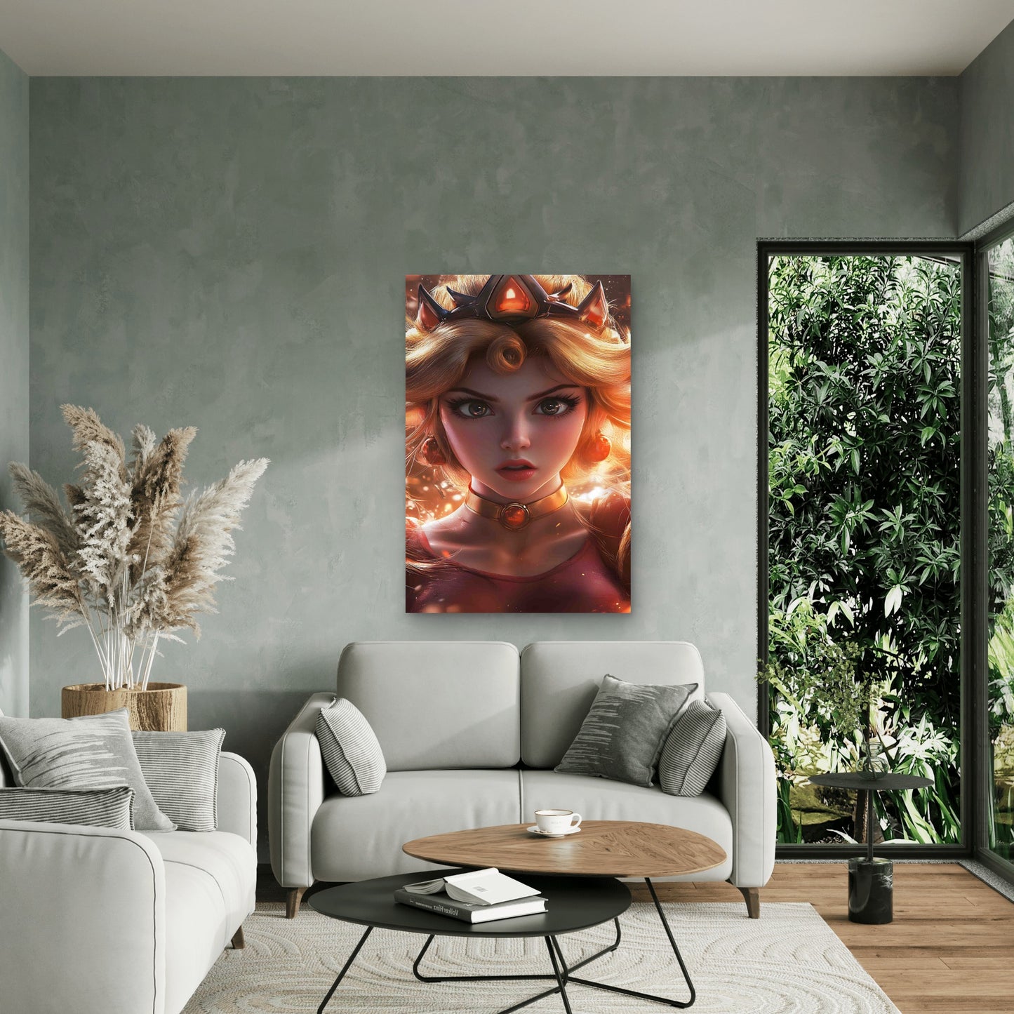 Golden Glow Fiery Royal Princess 60x90cm Metal Print Ready to Hang