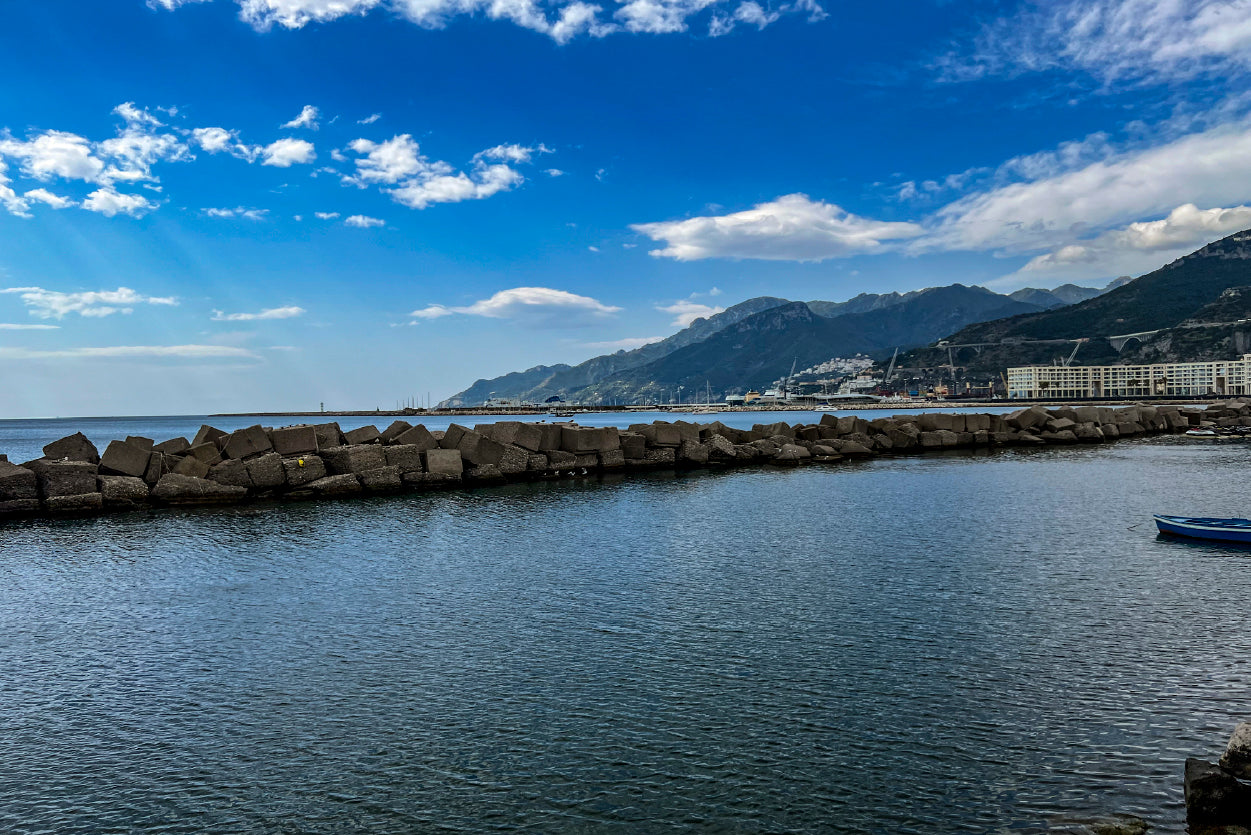 Beautiful Coast of Salerno Italy Alps Print 100% Australian Made - Bella Home Decor