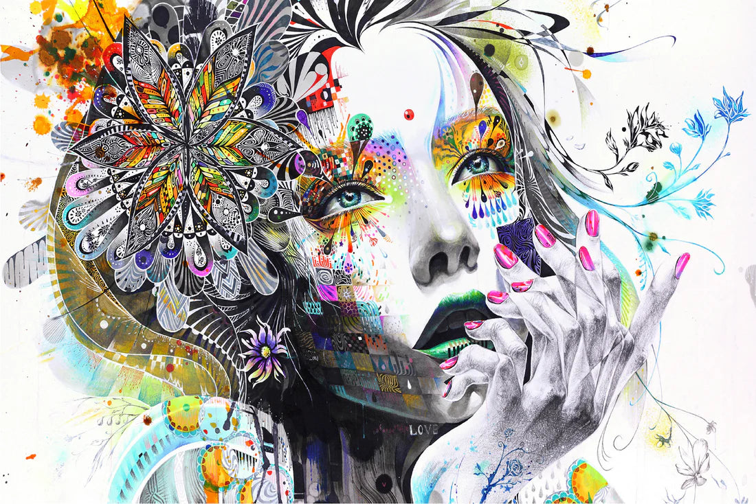 Fashion Girl Digital Art 90x60cm Print 100% Australian Made - Bella Home Decor