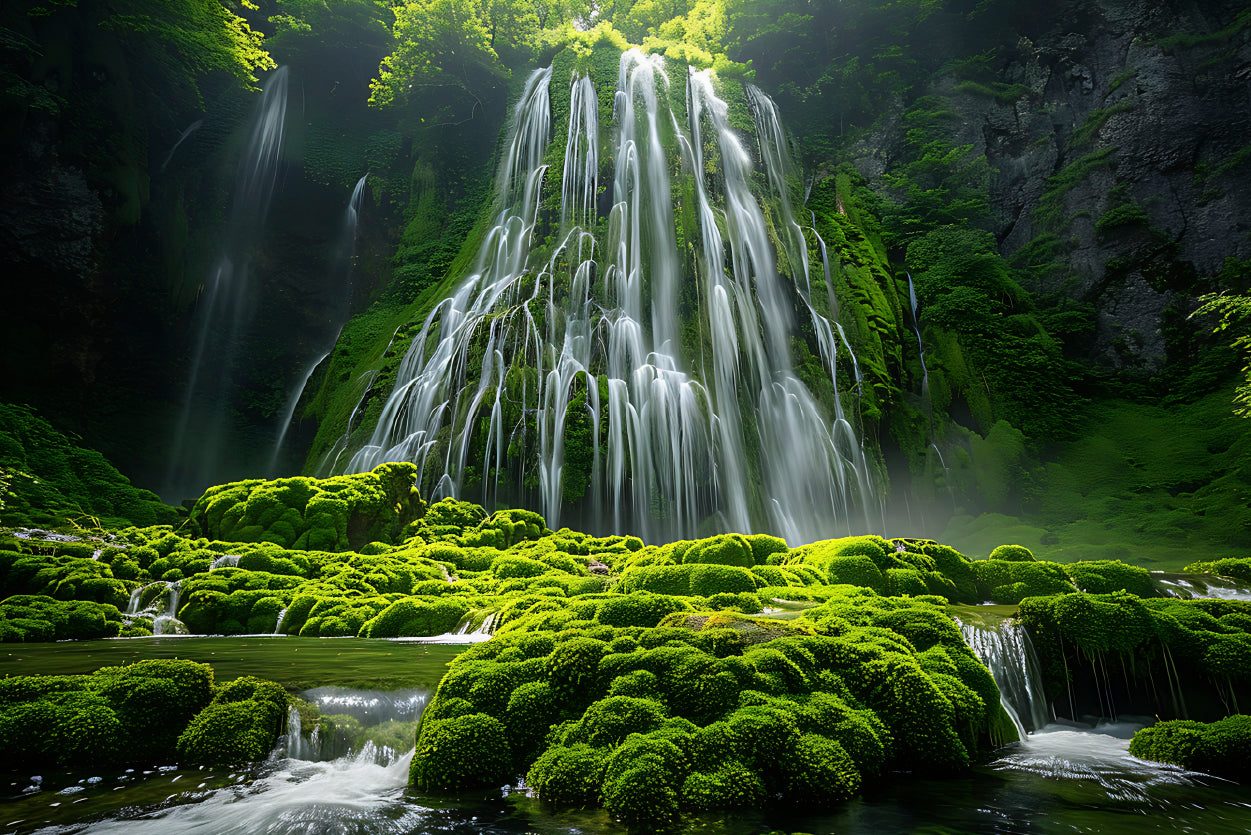 View of Waterfall in the Jungle Home Decor Premium Quality Poster Print Choose Your Sizes - Bella Home Decor