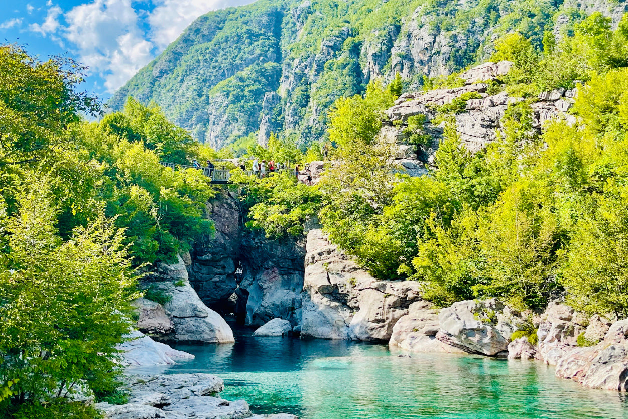 A River Surrounded By Trees and Rocks Home Decor Premium Quality Poster Print Choose Your Sizes - Bella Home Decor