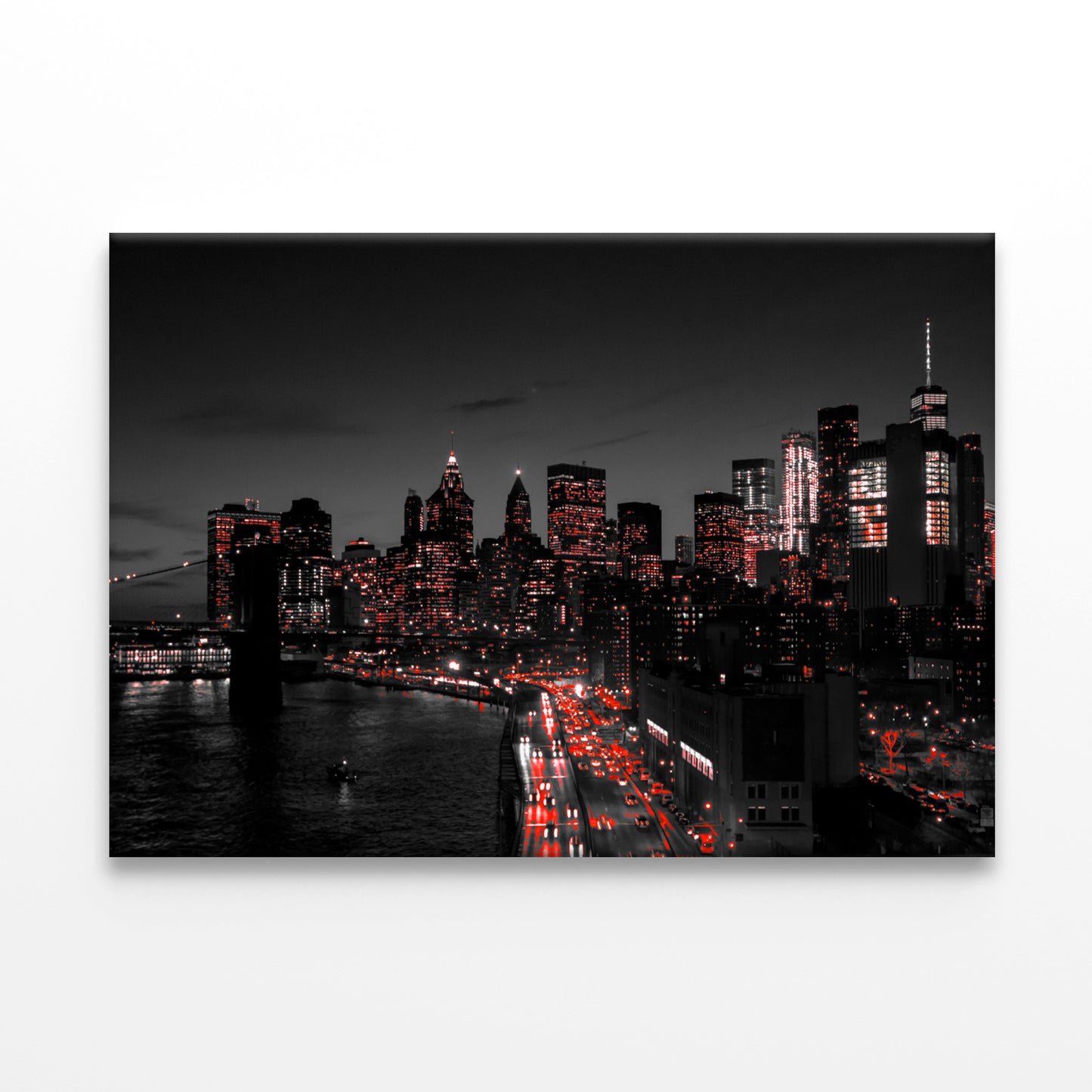 New York City B&W Skyline Wall Art Decor 100% Australian Made - Bella Home Decor
