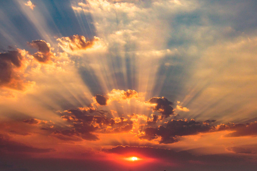 Spectacular Autumn Sunset, Incredible Cloud Wall Art Decor 100% Australian Made - Bella Home Decor